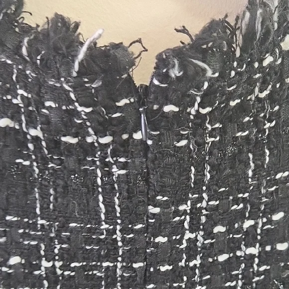 SHEIN Black and White Textured Dress - Picture 6 of 8